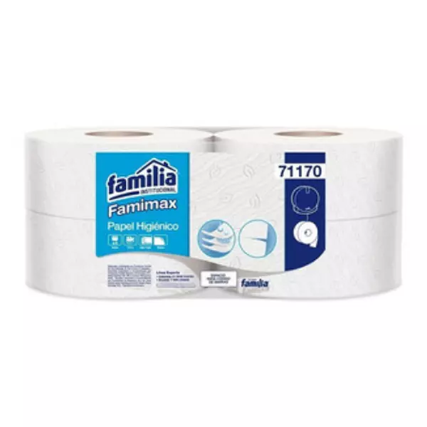 Papel Higiénico Familia Jumbo Blanco Hoja Triple 170 Metros