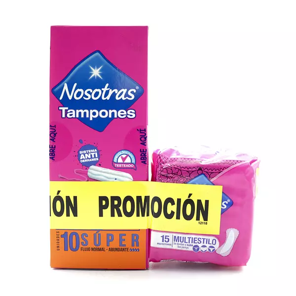 Tampones Nosotras Digital Super + Protectores