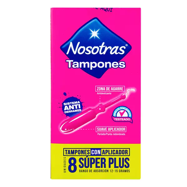 Tampones Nosotras Con Aplicador Super Plus