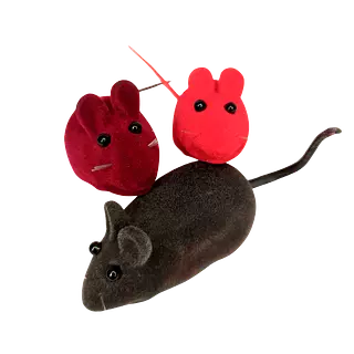 Juguete Ratón Sonajero x 3