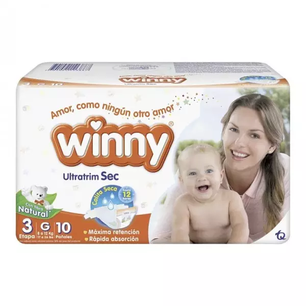 Pañales Winny Ultra Sec Etapa 3