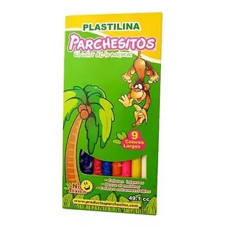 Plastilina Larga X 9 Unidades