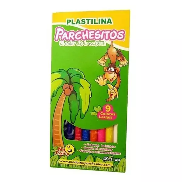 Plastilina Larga X 9 Unidades