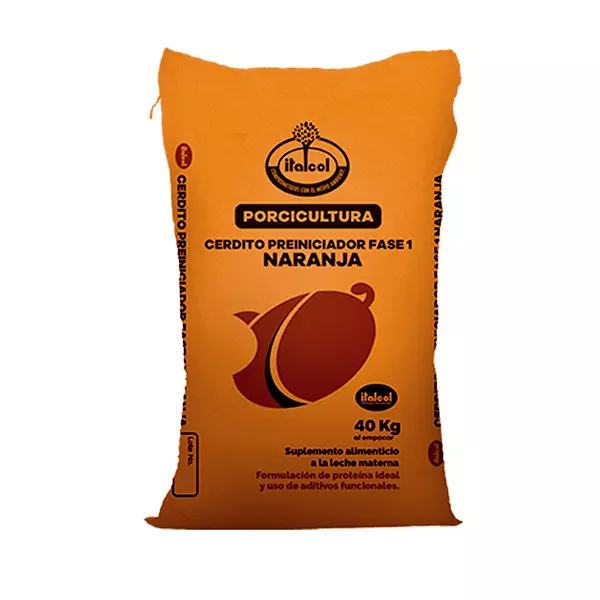 Cerdito Preiniciador Línea Naranja Bulto 40 Kg