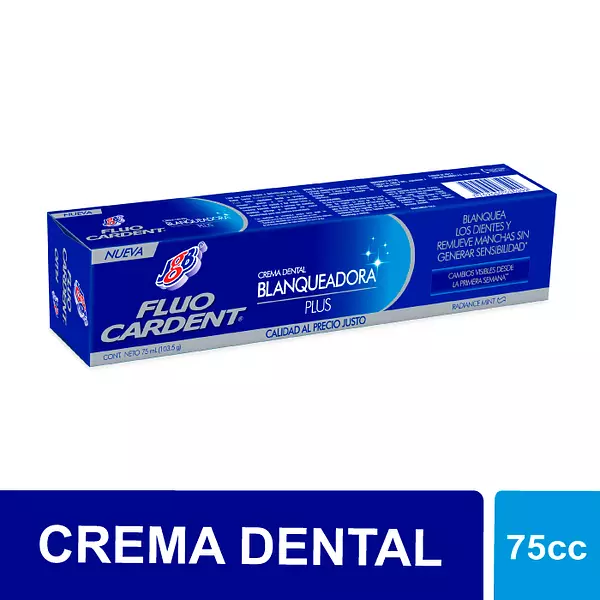 Crema Dental Fluocardent Blanqueadora Plus