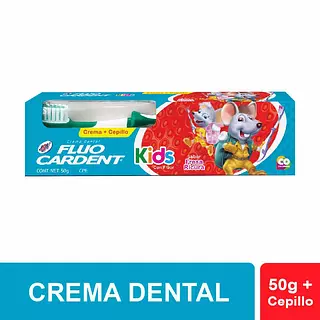 Crema Dental Fluaocardent Kids + Cepillo