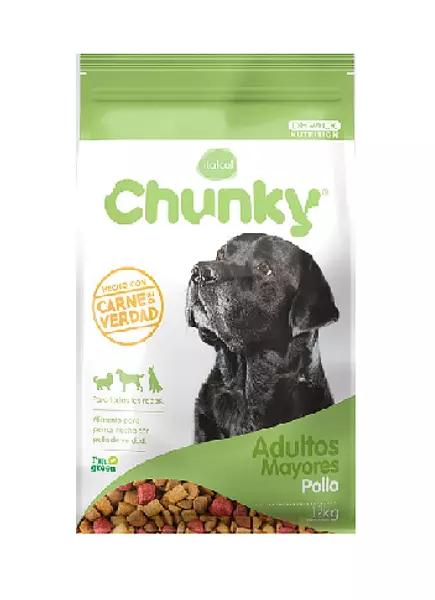 Chunky Pollo Adultos Mayores 12 Kg