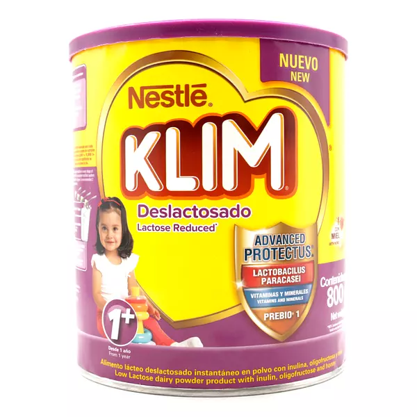 Leche Klim Deslactosada 1+