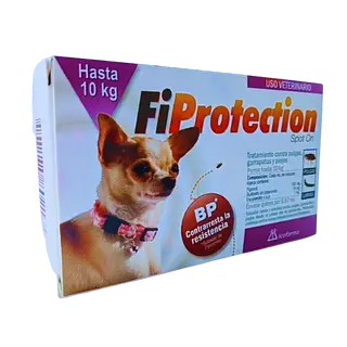 Fiprotection Antipulgas y Garrapatas Hasta 10kg
