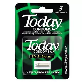 Preservativo Today Sin Lubricar