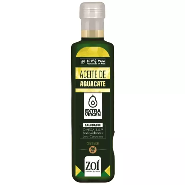 Aceite De Aguacate Extra Virgen 240 Ml Zoí