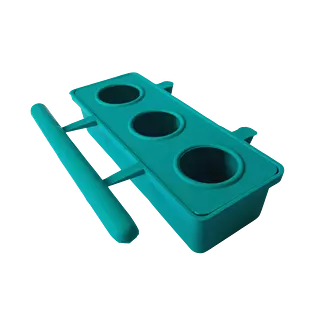 Comedero Aves Plastico Tres Puestos