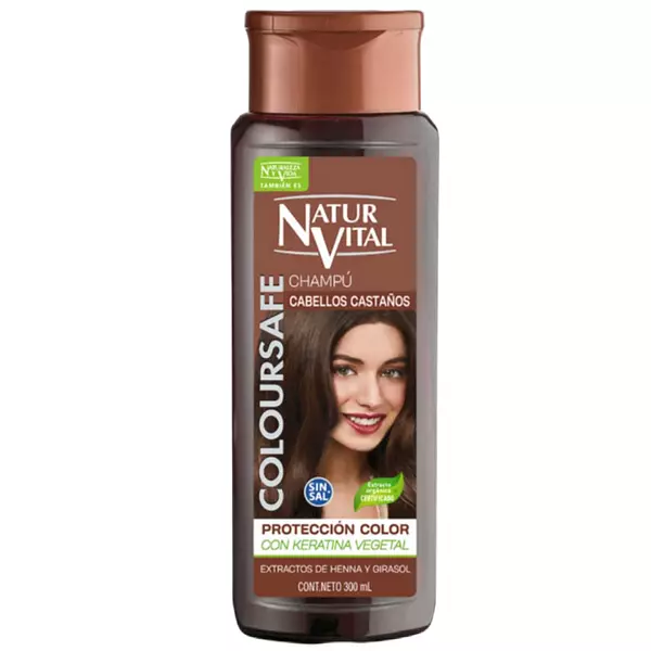 Champú Coloursafe Castaño 300 Ml Naturaleza Y Vida