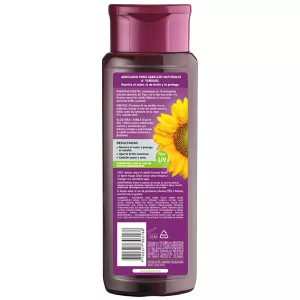 Champú Coloursafe Borgoña 300 Ml Naturaleza Y Vida