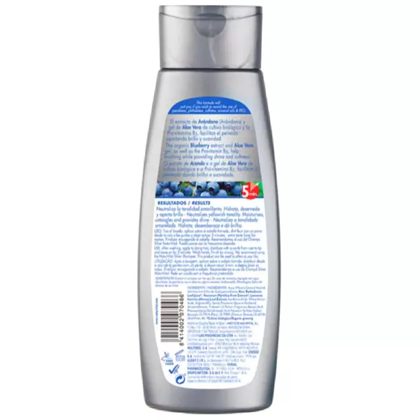 Mascarilla Capilar Silver 300 Ml Naturaleza Y Vida