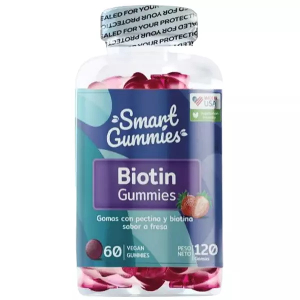 Biotin Gomas 5.000 Mcg 60 Gomas Smart Vitamins