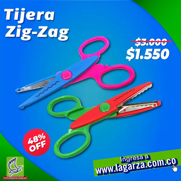 Tijera Zig-Zag Pequeña