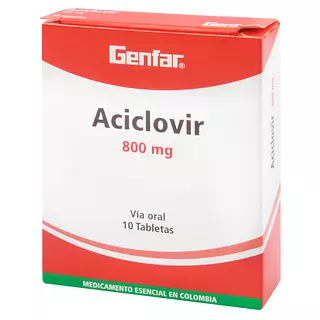 Aciclovir Tabletas 800 Mg Gf
