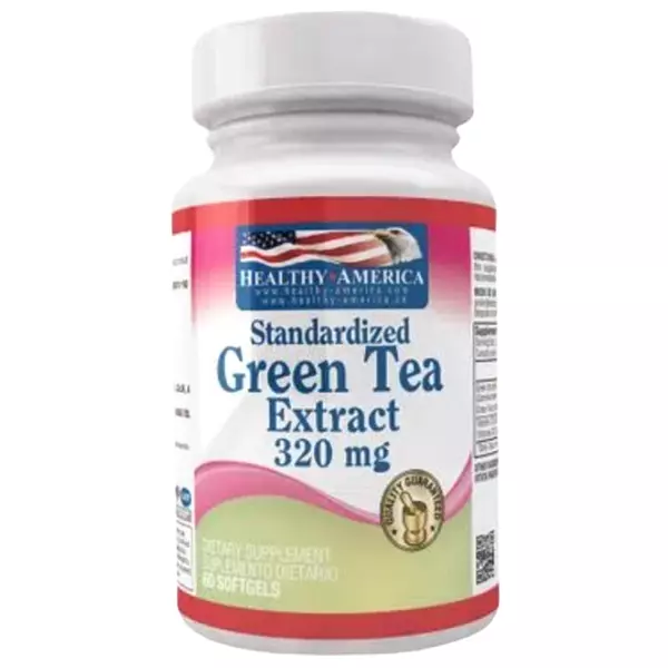 Green Tea 320 Mg 60 Sofgels Healthy América