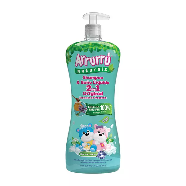 Shampoo Y Baño Liquido Arrurrú Naturals