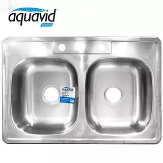 Lavaplatos 84x56 Doble Poceta Aquavid