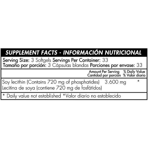 Mega Lecithin 1200 Mg Healthy América