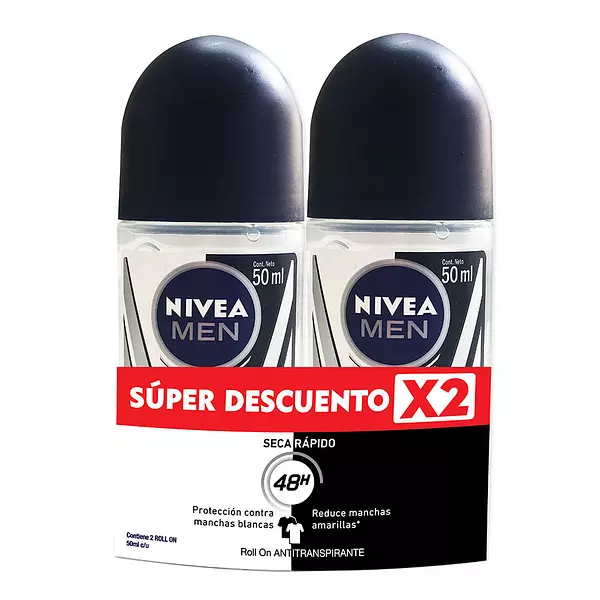 Desodorante Nivea Rollón Invisible Black White