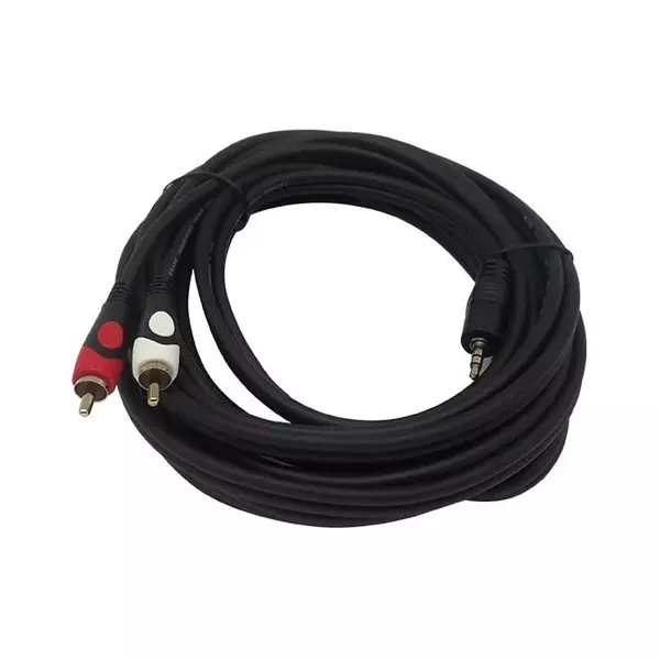 Cable De Audio Plug 3.5 A Rca 20 Metros