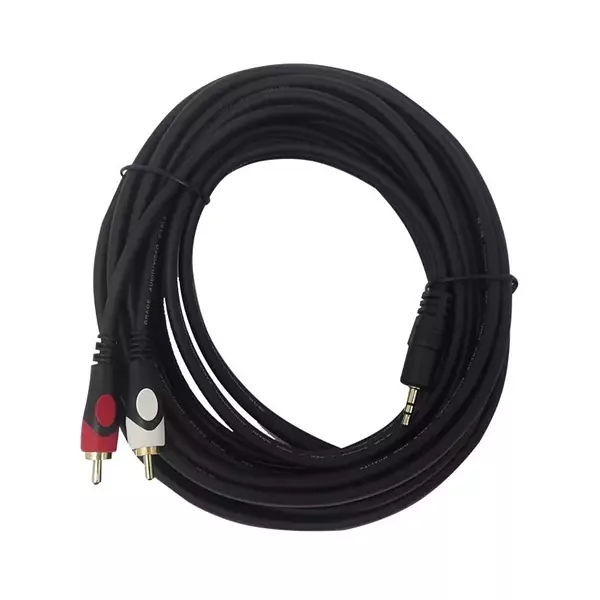 Cable De Audio Plug 3.5 A Rca 20 Metros