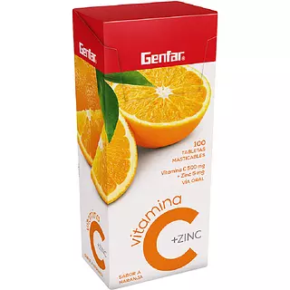 Vitamina C + Zinc Naranja Gf