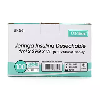 Jeringa Insulina Alfa
