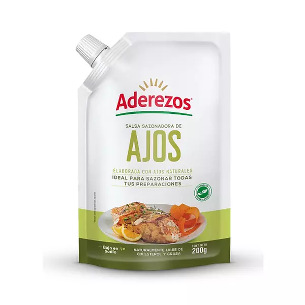 salsa de ajo aderesos