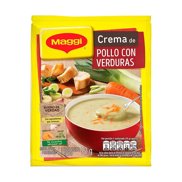 crema pollo con verdura magy