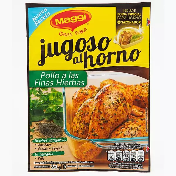 jugosos al horno finas hierbas magy