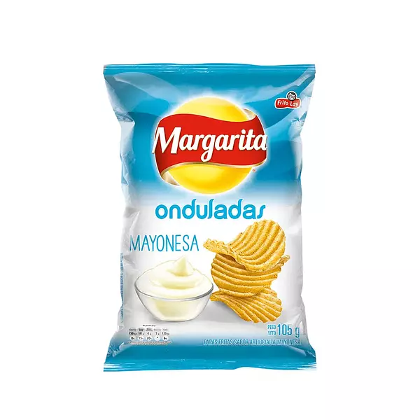 Papas Margaritas Onduladas Sabor Mayonesa