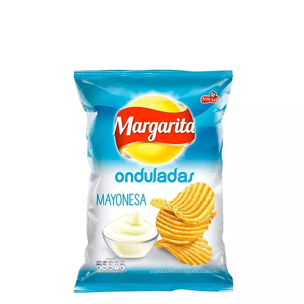 Papas Margaritas Onduladas Sabor Mayonesa Paquete Personal