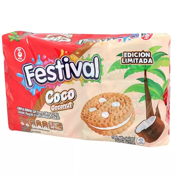 Galleta Festival Coco 12x6