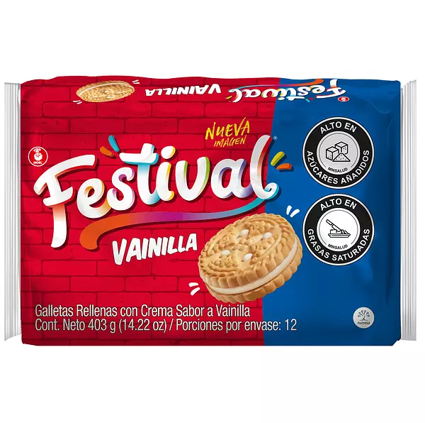 Galleta Festival Vainilla 12x4 