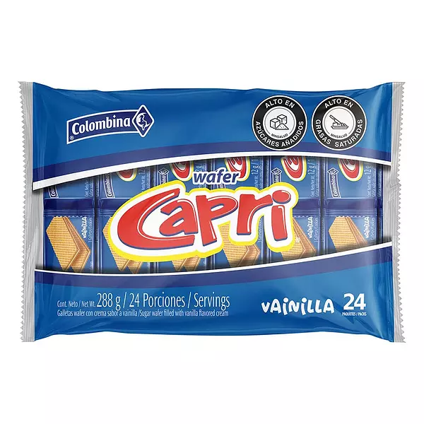 Galleta Wafers Capri Vainilla 