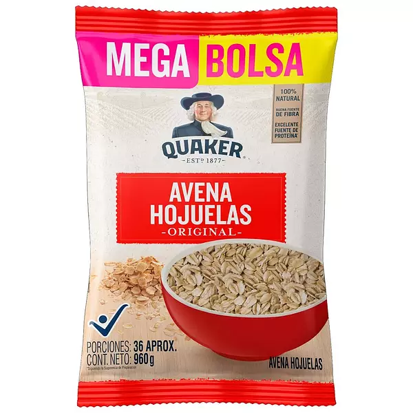 Avena en Hojuelas Quaker  Mega Bolsa 