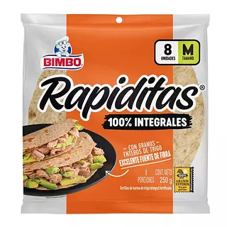 Tortillas Integrales  Bimbo Tamaño M 