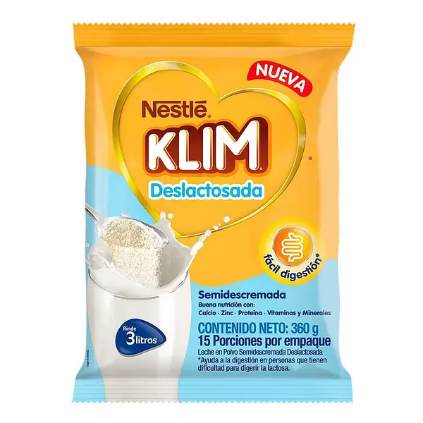 Leche en Polvo Klim  Deslactosada