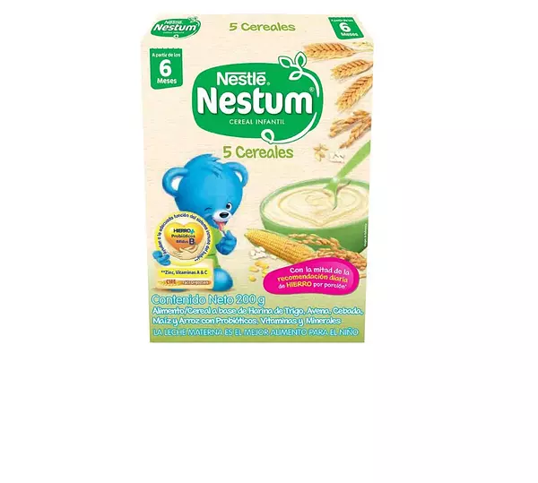 Cereal Infantil Nestum 5 Cereales   6 meses 