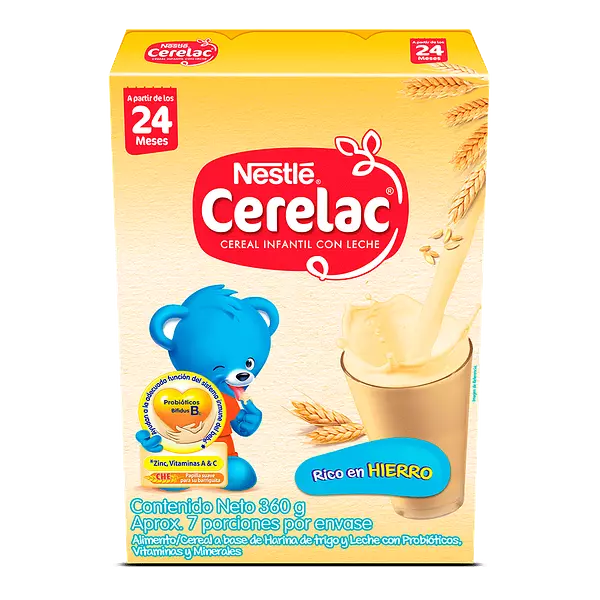 Cereal Infantil Nestum con Leche Cerelac 24 meses