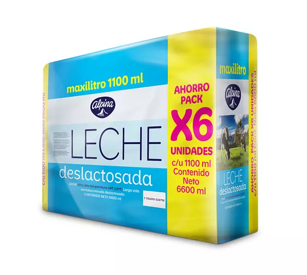 Leche Alpina Deslactosada Sixpack