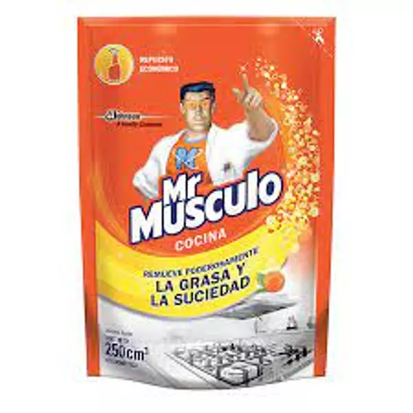 Mr Musculos Limpiador Liquido Cocina Naranja