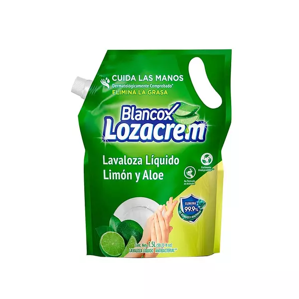 Blancox Loza Crem lavaloza liquido Limon