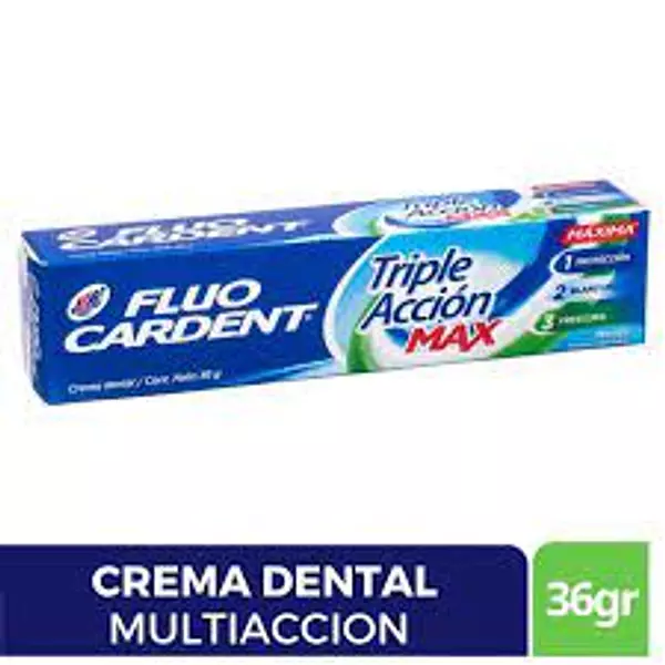 Crema Dental Fluocarden triple Accion Max Menta