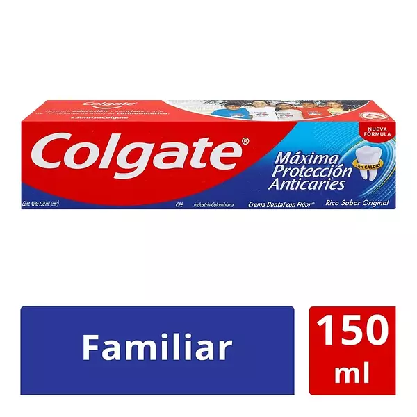 Crema Dental Colgate Maxima Proteccion Anticaries Sabor Original