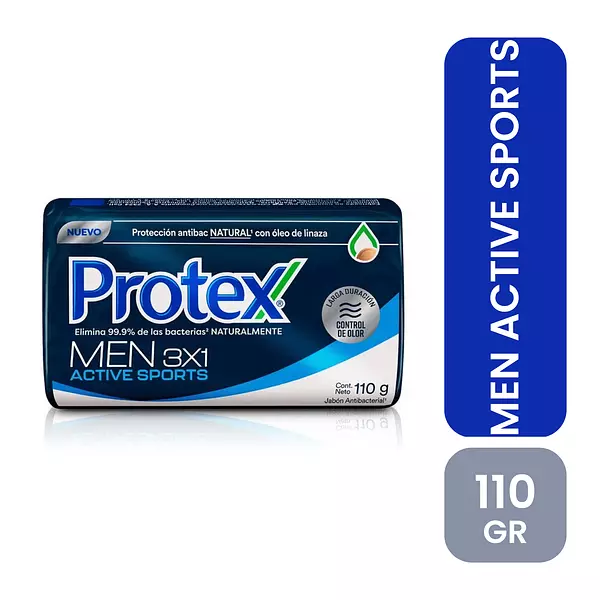 jabon De Baño Protex Men 3*1 Active Sports